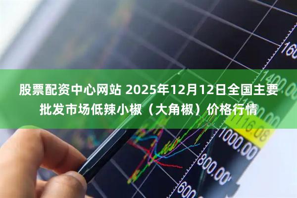 股票配资中心网站 2025年12月12日全国主要批发市场低辣小椒（大角椒）价格行情